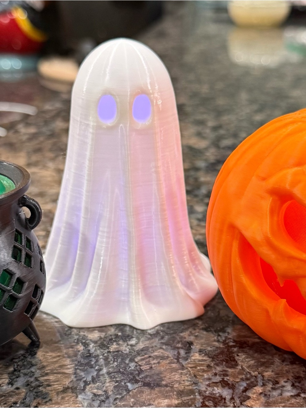 White LED Ghost Party Light - Home Party Supplies